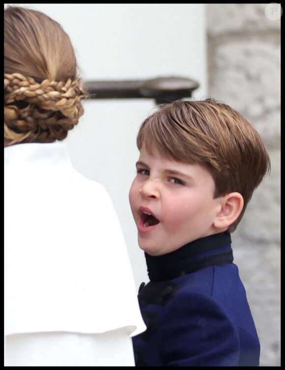 Le prince Louis devant l'abbaye de Westminster lors de la cérémonie de couronnement à Londres, Royaume-Uni, le 6 mai 2023. Photo par Andrew Parsons/Parsons Media/ABACAPRESS.COM