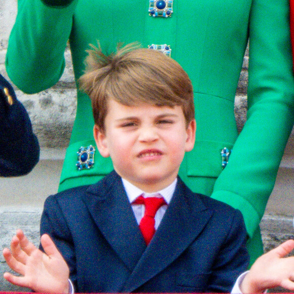 Prince Louis - La famille royale britannique lors de la cérémonie Trooping the Colour 2023, marquant l'anniversaire officiel du monarque à Londres, Royaume-Uni, le 17 juin 2023. Photo par Splash News/ABACAPRESS.COM