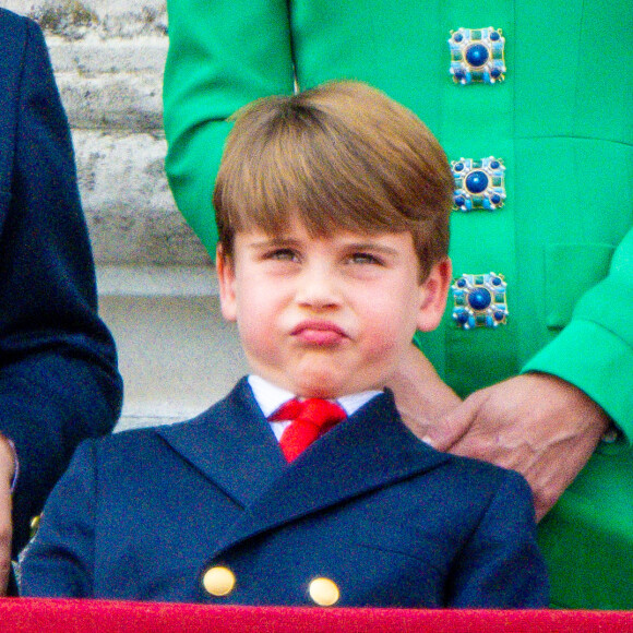 Prince Louis - La famille royale britannique lors de la cérémonie Trooping the Colour 2023, marquant l'anniversaire officiel du monarque à Londres, Royaume-Uni, le 17 juin 2023. Photo par Splash News/ABACAPRESS.COM