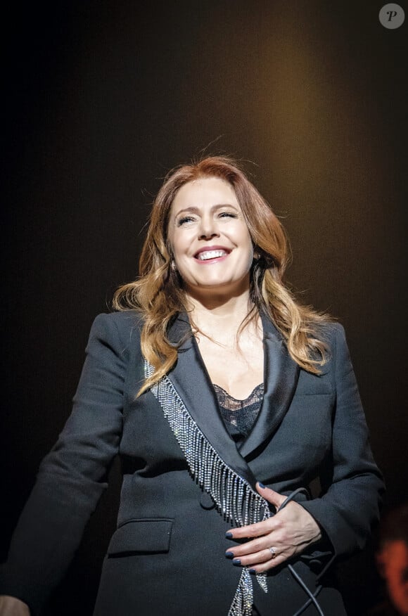 Exclusif - Isabelle Boulay en concert au Grand Rex à Paris pour son show "D'Amériques et de France" le 8 mars 2024. © Cyril Moreau / Bestimage 