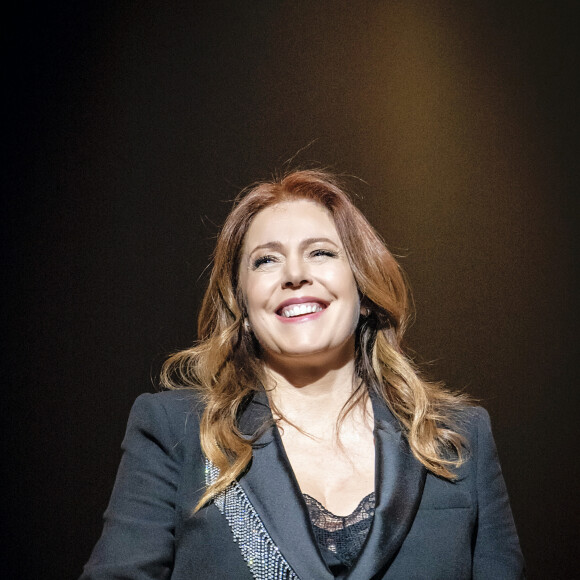 Exclusif - Isabelle Boulay en concert au Grand Rex à Paris pour son show "D'Amériques et de France" le 8 mars 2024. © Cyril Moreau / Bestimage 