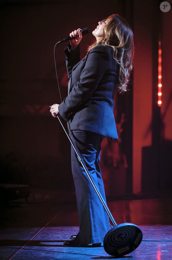 Exclusif - Isabelle Boulay en concert au Grand Rex à Paris pour son show "D'Amériques et de France" le 8 mars 2024. © Cyril Moreau / Bestimage 