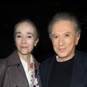 Delphine Ernotte et Michel Drucker (Laurier d'honneur) - 29ème cérémonie des Lauriers de l'Audiovisuel au théâtre Marigny à Paris le 26 février 2024. © Coadic Guirec/Bestimage