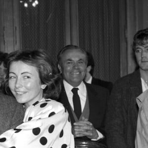 Mariage de Richard Bohringer avec Astrid Marcouli en avril 1986.