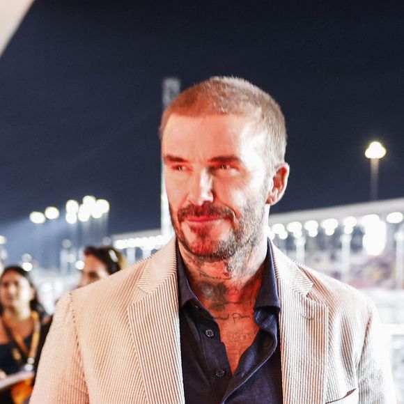 David Beckham lors du Grand Prix de Formule Un (F1) du Qatar, le 7 octobre 2023. © Motorsport Images/Panoramic/Bestimage