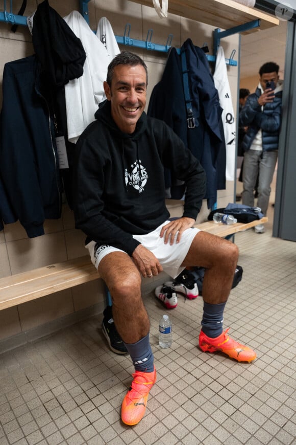 Match de football caritatif du Variétés club de France au profit de l'opération Pièces jaunes au stade Bernard Giroux à Plaisir, France, le 24 avril 2024. Le match a permis de récolter 57.500€. © Pierre Perusseau/Bestimage