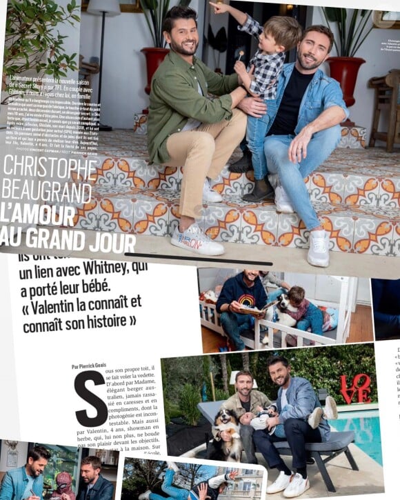 Christophe Beaugrand, Ghislain Cerin et leur fils Valentin