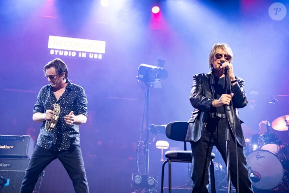 Dutronc et Dutronc (Jacques et Thomas Dutronc) se produit au Montreux Jazz Festival, le 08 juillet 2022, à Montreux, Suisse. Photo par Loona/ABACAPRESS.COM