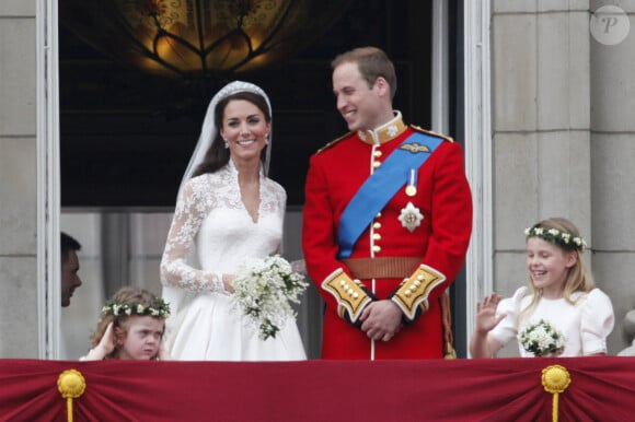 Pour l'occasion, le prince et la princesse de Galles ont posté une photo inédite des célébrations
Mariage de Kate Middleton et du prince William d'Angleterre à Londres. Le 29 avril 2011 