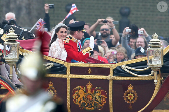 Mariage de Kate Middleton et du prince William d'Angleterre à Londres. Le 29 avril 2011 