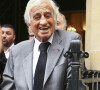 Jean-Paul Belmondo - Obsèques de Charles Gérard en la cathédrale arménienne Saint-Jean-Baptiste de Paris. Le 26 septembre 2019. © Gwendoline Le Goff/Bestimage