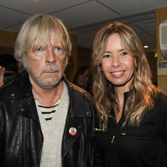 Exclusif - Le chanteur Renaud (Renaud Séchan) et son ex-femme Romane Serda - People au concert de Dave à Bobino à Paris le 18 novembre 2019. © Coadic Guirec/Bestimage