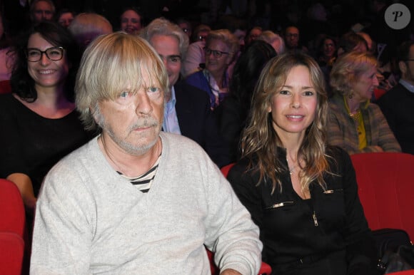 Exclusif - Le chanteur Renaud (Renaud Séchan) et son ex-femme Romane Serda - People au concert de Dave à Bobino à Paris le 18 novembre 2019. © Coadic Guirec/Bestimage