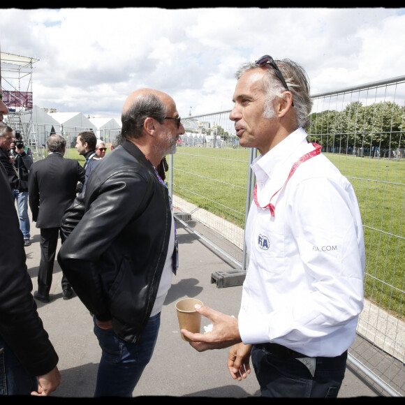 Paul Belmondo, Anthony Delon - Deuxième édition du Paris ePrix, comptant pour le championnat FIA de Formule E, autour des Invalides, à Paris le 20 mai 2017. © Alain Guizard / Bestimage