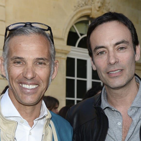 Paul Belmondo et Anthony Delon - Soirée du cinquième anniversaire du musée Paul Belmondo à Boulogne-Billancourt le 13 avril 2015. 