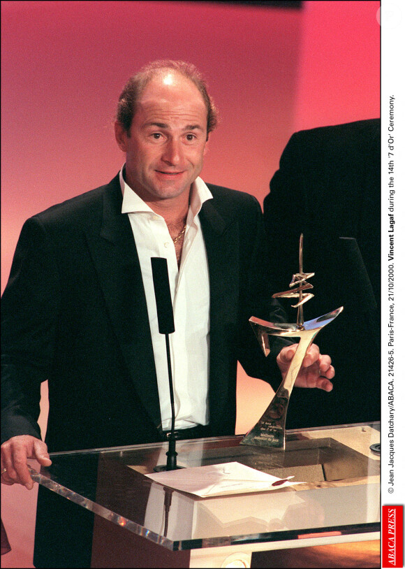 Vincent Lagaf lors de la 14e cérémonie des 7 d'Or. Jean Jacques Datchary/ABACA. Paris-France, 21/10/2000.