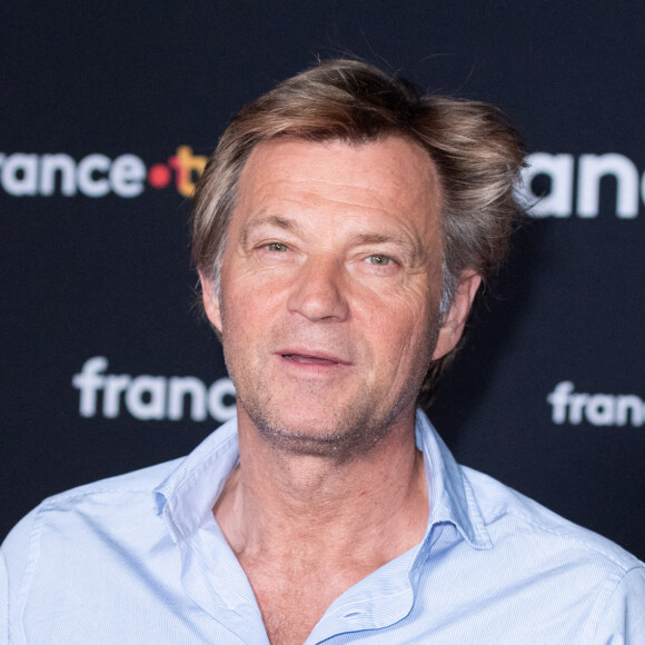 Laurent Delahousse participe à la conférence de presse de France Télévisions à Paris, France, le 11 juillet 2023. Photo par Aurore Marechal/ABACAPRESS.COM