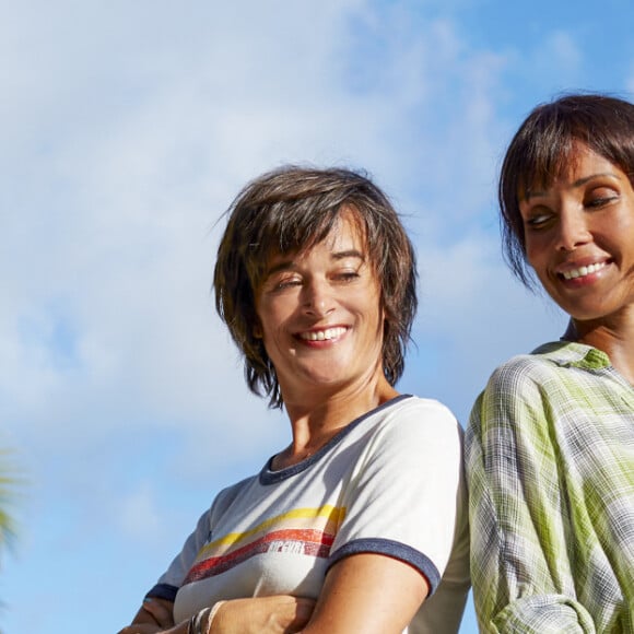 Exclusif - Sonia Rolland et Béatrice de la Boulaye sur le tournage de la saison 2 de la série "Tropiques criminels" en Martinique, qui sera diffusée à partir du 19 février 2021 sur France 2. Juillet 2020 © Sylvie Castioni / Bestimage 