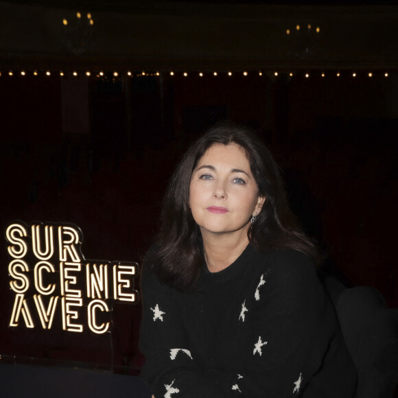 Exclusif - Cristiana Reali lors du tournage de l'émission "Sur scène avec" au théâtre des Bouffes Parisiens à Paris le 2 mai 2024. © Jack Tribeca / Bestimage