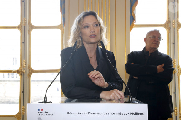 Et elle avait une demande particulière à faire à ceux qui recevront un prix cette année.
Exclusif - Caroline Vigneaux (Humoriste qui présentera la cérémonie des Molières) - Réception en l'honneur des nommés aux Molières au Ministère de la Culture à Paris, France, le 25 Avril 2024. La cérémonie récompensant le monde du théâtre aura lieu le 6 mai 2024 aux Folies Bergère. © Bertrand Rindoff / Bestimage 