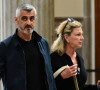 Tout en partageant une photo d'elle et sa valise devant l'établissement.
Jeane Manson et Fabien Lecoeuvre - Arrivées au procès en diffamation de Coline Berry envers Jeane Manson au tribunal de Lyon. Le 7 mai 2024