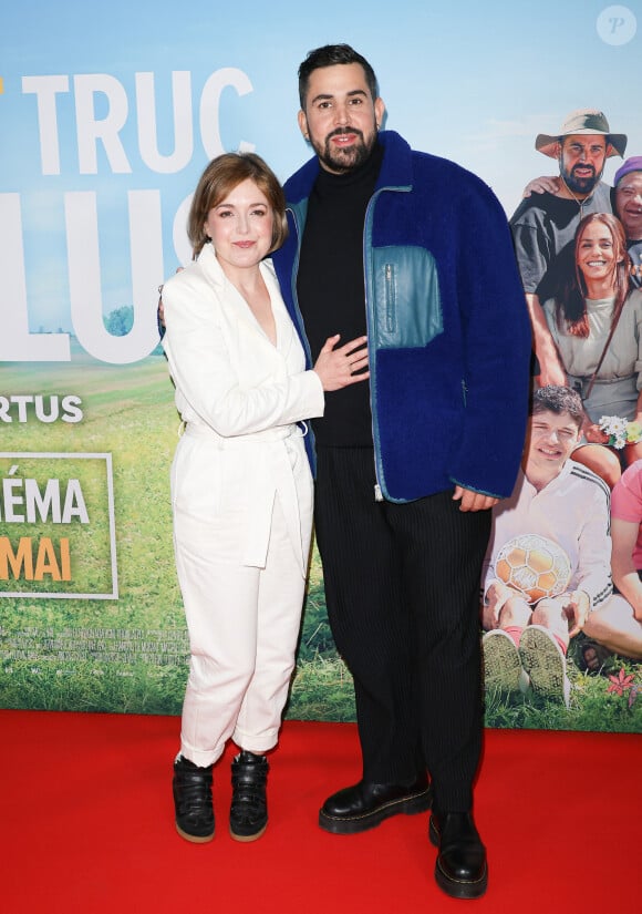 Céline Groussard et Victor-Artus Solaro, dit Artus - Avant-Première du film "Un p'tit truc en plus" au cinema UGC Normandie à Paris le 25 avril 2024. © Coadic Guirec/Bestimage