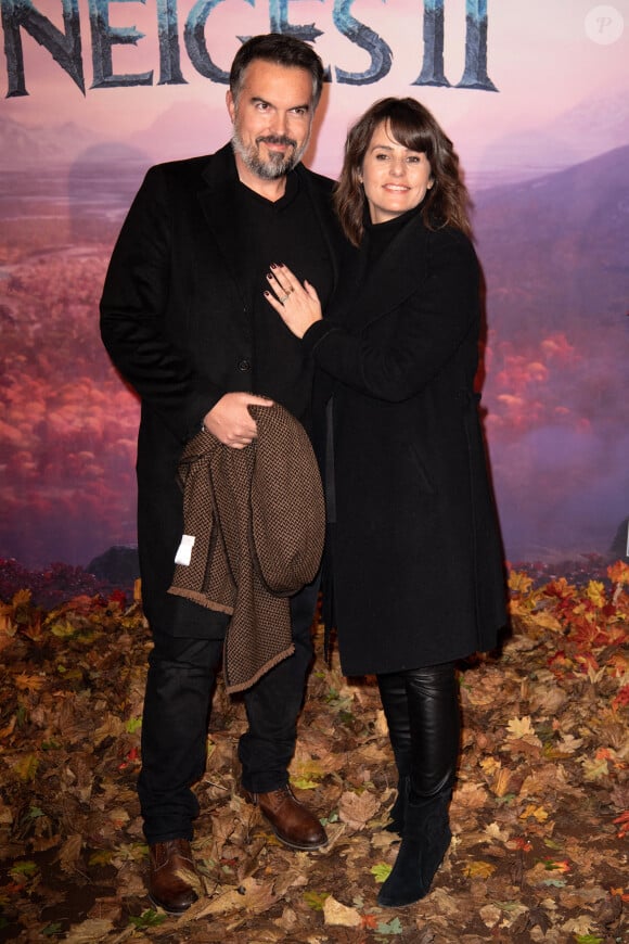 Maxime Chattam et Faustine Bollaert assistent à l'avant première de "La Reine Des Neiges 2" au Grand Rex le 13 novembre 2019 à Paris. David Niviere/ABACAPRESS.COM