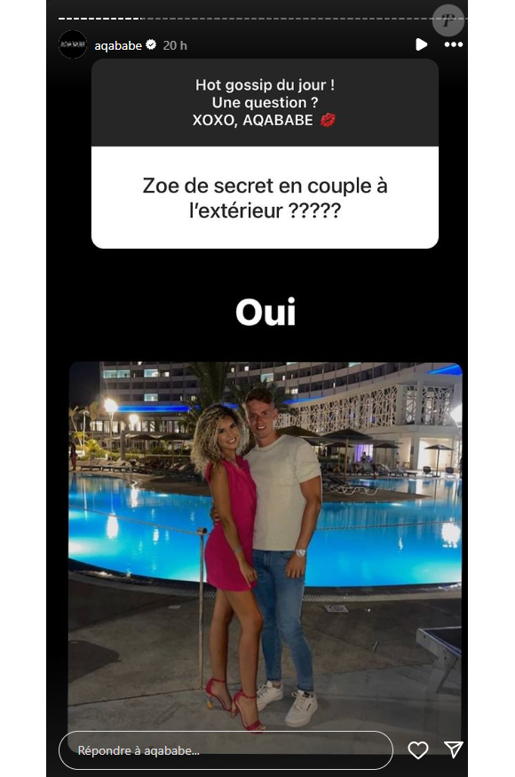 Le visage de son compagnon a été dévoilé par Aqababe
Zoé de "Secret Story" avec son compagnon Jérémy