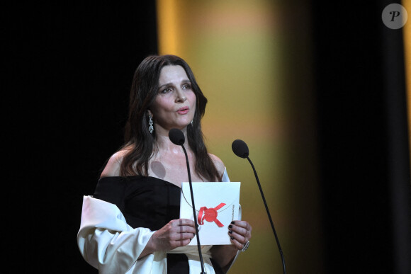 Juliette Binoche, 49e cérémonie des César du cinéma, lors de la 49e cérémonie des César du cinéma à l'Olympia le 23 février 2024 à Paris, France. Photo par Franck Castel/ABACAPRESS.COM