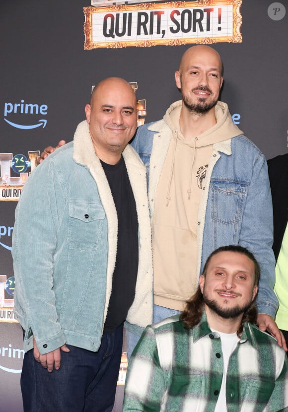 Jérôme Commandeur, McFly et Carlito - Avant-première de “LOL : Qui rit, sort ! Saison 4" sur Amazon Prime Video au cinéma les 7 Batignolles à Paris le 7 fevrier 2024 © Coadic Guirec / Bestimage