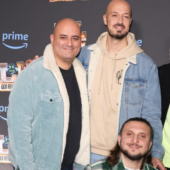 Jérôme Commandeur, McFly et Carlito - Avant-première de “LOL : Qui rit, sort ! Saison 4" sur Amazon Prime Video au cinéma les 7 Batignolles à Paris le 7 fevrier 2024 © Coadic Guirec / Bestimage