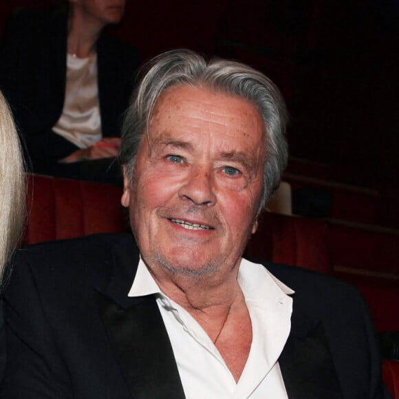 Alain Delon et Mireille Darc le 4 mai 2013 à Cannes, France.