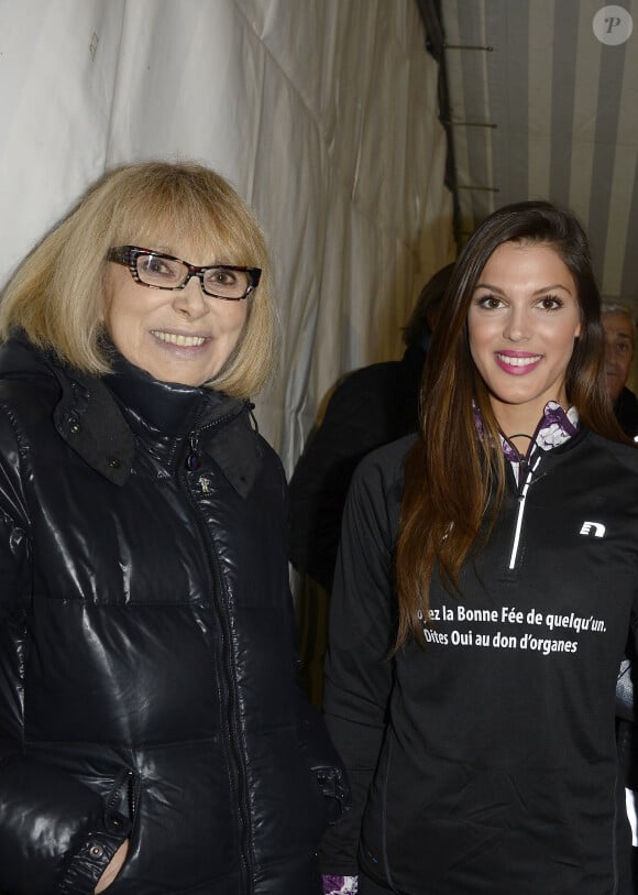 Mireille Darc et Iris Mittenaere (Miss France 2016) - La 30ème édition de la Course du Coeur, au départ de Place Joffre à Paris, le 30 mars 2016. © Guirec Coadic/Bestimage