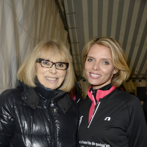 Mireille Darc et Sylvie Tellier - La 30ème édition de la Course du Coeur, au départ de Place Joffre à Paris, le 30 mars 2016. © Guirec Coadic/Bestimage