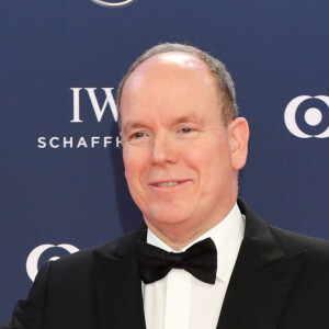 Dans une émission surprise ! 
Le prince Albert II de Monaco - Les célébrités posent sur le tapis rouge lors de la soirée des "Laureus World sports Awards" à Monaco le 18 février, 2019 