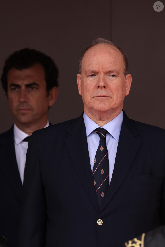 Le prince Albert II de Monaco a assisté au Monaco E-Prix 2024, le 27 avril 2024. Le pilote Jaguar Mitch Evans a remporté la course devant son coéquipier Nick Cassidy suivi par Stoffel Vandoorne sur DS Penske. C'est la 7eme édition du Monaco E-prix. A l'occasion de la 10eme saison du Championnat du Monde ABB FIA Formula E, les monoplaces de 3eme génération ont parcouru les rues de la Principauté. © Claudia Albuquerque/Bestimage 