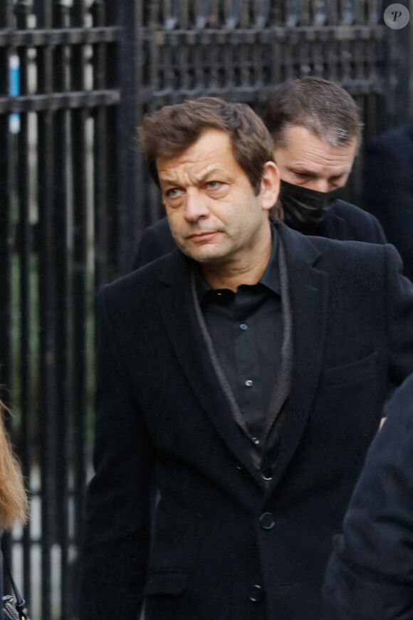 Laurent Mariotte - Obsèques de Jean-Pierre Pernaut en la Basilique Sainte-Clotilde à Paris le 9 mars 2022. © Christophe Clovis / Bestimage  