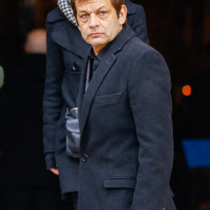 Laurent Mariotte - Obsèques de Jean-Pierre Pernaut en la Basilique Sainte-Clotilde à Paris le 9 mars 2022. © Cyril Moreau / Bestimage  