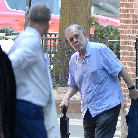 Exclusif - C'est l'une des rares apparitions de Francis Ford Coppola, ici dans les rues de New York. Le 10 juillet 2022 