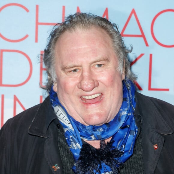 Gérard Depardieu à la première du film "The Taste of Small Things" à Berlin le 12 janvier 2023.