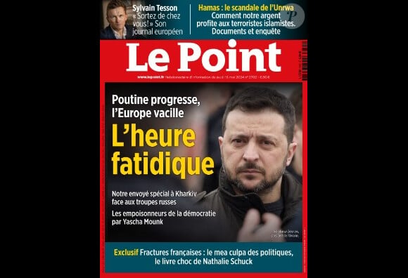 Couverture du Point, 16 mai 2024.