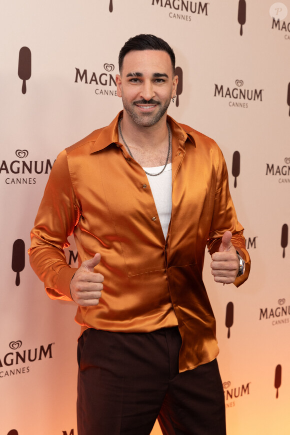 Adil Rami - Soirée sur la plage Magnum lors du 77ème Festival International du Film de Cannes, France, le 16 mai 2024. © Jeremy Melloul / Magnum Cannes via Bestimage   