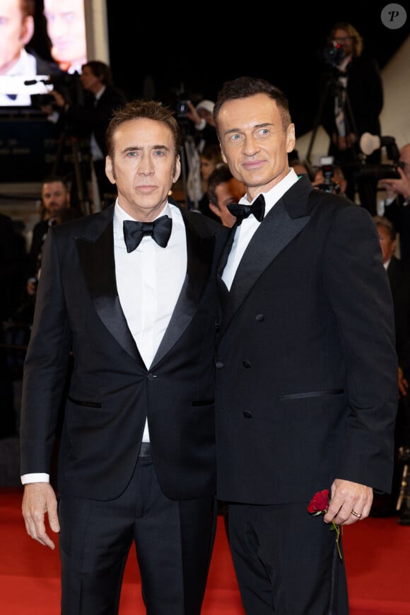 Nicolas Cage, Julian McMahon - Tapis rouge du film "The Surfer" lors du 77ème Festival International du Film de Cannes au Palais des Festivals à Cannes, France. Le 17 mai 2024 © Jacovides-Moreau / Bestimage