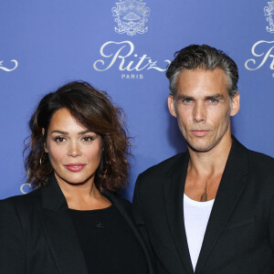 Lola Dewaere et son compagnon Gianni Giardinelli - Photocall des 125 ans du Ritz à Paris Le 14 septembre 2023. © Rachid Bellak/ Bestimage 