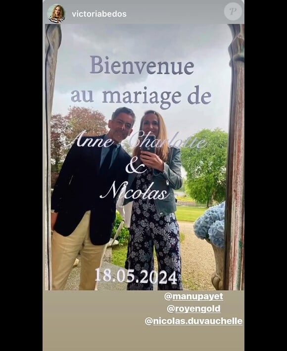 Ou encore Manu Payet. 
Mariage de Nicolas Duvauchelle et Anne-Charlotte @ Instagram