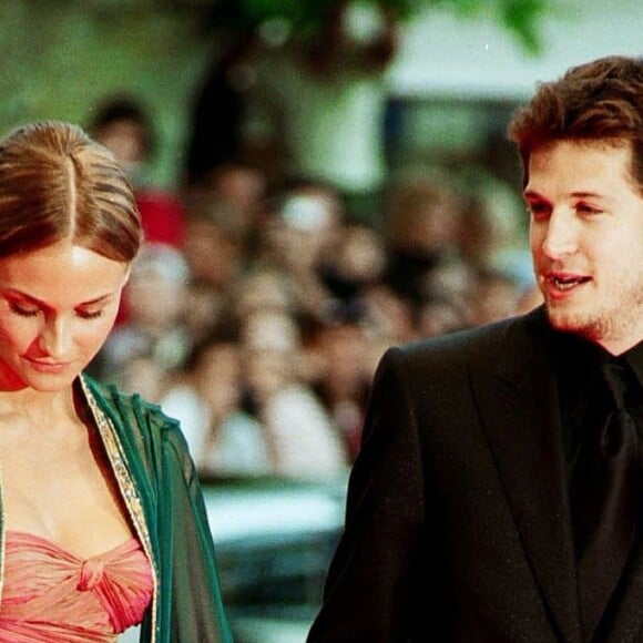 Guillaume Canet et Diane Kruger lors du 55e festival de Cannes le 20 mai 2002