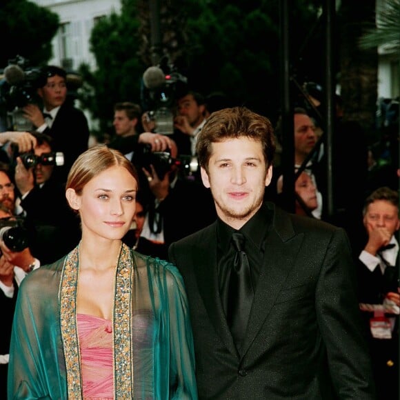 Guillaume Canet et Diane Kruger lors du 55e festival de Cannes le 20 mai 2002