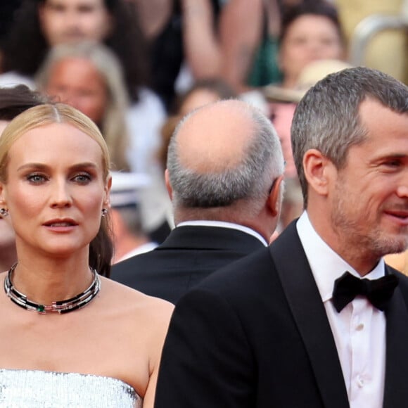 Leur divorce ne les a pas empêchés de rester en bons termes, la séparation éyant été causée par des carrières ne laissant que peu de place à leur amour.
Diane Kruger, Guillaume Canet - Montée des marches pour la cérémonie de clôture du 75ème Festival International du Film de Cannes. Le 28 mai 2022 © Dominique Jacovides / Bestimage 