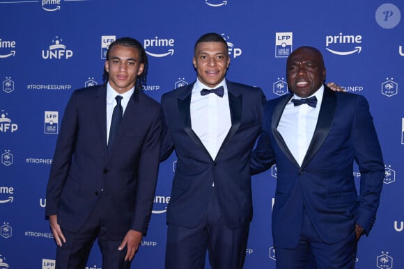 Ethan Mbappé, Kylian Mbappé et Wilfried Mbappé Photocall de la 32ème cérémonie des "Trophées UNFP du football" au Pavillon d'Armenonville à Paris, le 13 mai 2024.