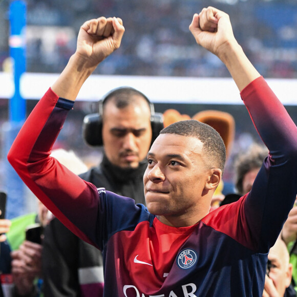 Kylian Mbappe - Dernier match de Kylian Mbappé (25 ans) avec le PSG en Ligue 1 Uber Eats lors de la rencontre "PSG-Toulouse" (1-3) au Parc des Princes à Paris le 12 mai 2024.